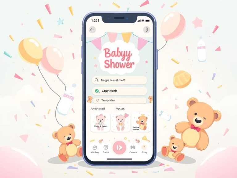 Aplicativo para Fazer Convite de Chá de Bebê