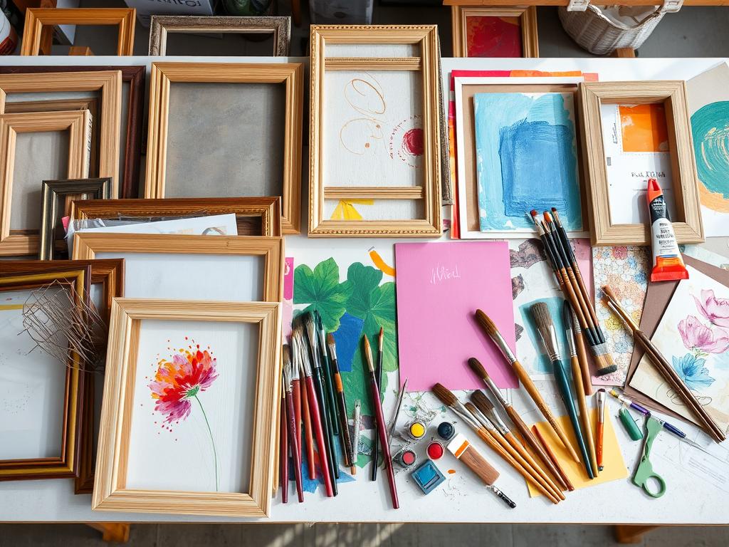 Materiais para quadros decorativos