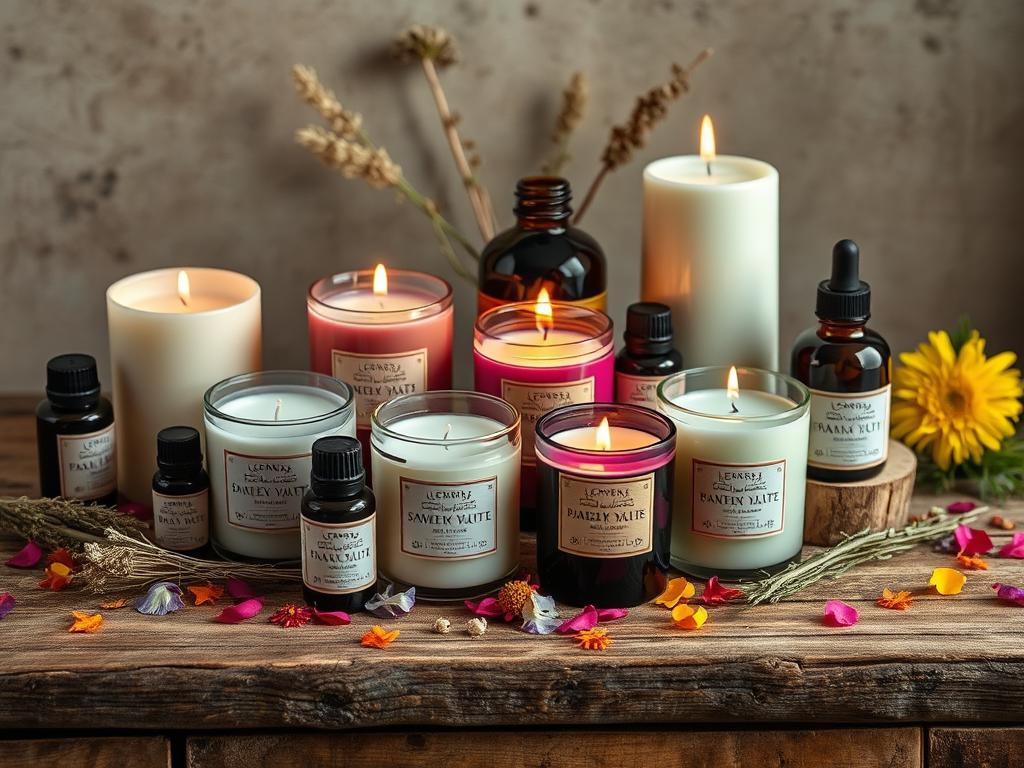 Velas com essências