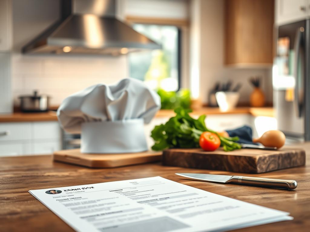 currículo para auxiliar de cozinha