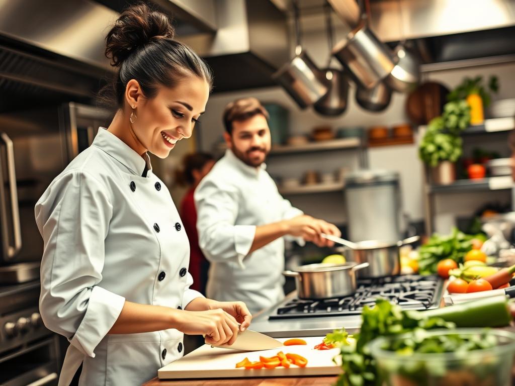 experiência profissional cozinha