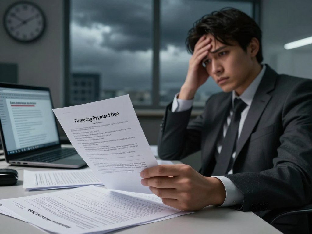 O que acontece se eu atrasar a parcela do financiamento